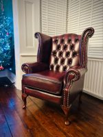 oxblood wingback